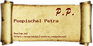 Pospischel Petra névjegykártya